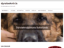 Tablet Screenshot of dyralaeknir.is